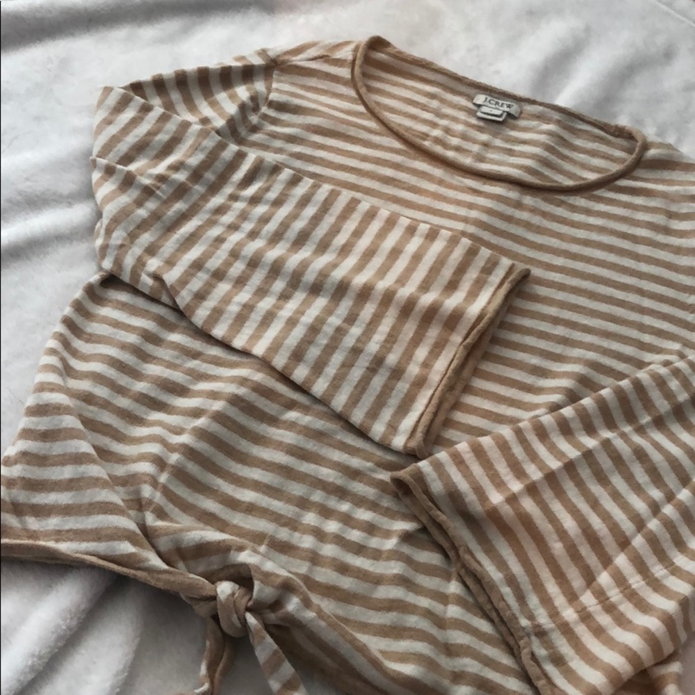 J Crew Tie bottom Sweater